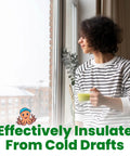 Heavy Duty Window Weather Sealing Tape Kicks Those Nasty Drafts Straight Out Of Your Home Seals Window Air Conditioner Gaps Tight in use.