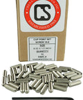 8-32 X 1/2 Inch Stainless Socket Set Screws Cup Point Headless With Hex Key Wrench Pack Of 50 Coarse Thread 18-8 Stainless Steel
