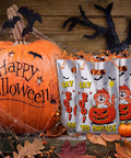 Say Boo To Drugs Halloween Reflective Gift Bags 150 Pack For Trick Or Treat Parties Party Favors Red Ribbon Week Candy Packaging And Anti Drug Decorations with Halloween pumpkin and bats design.
