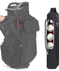 Insulated Golf Cooler Bag For Men, Lightweight 600D Oxford, Leakproof, Holds A 6 Pack Of Cans, Easy Access Pocket, Water Resistant.