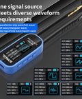 Blue LCR Meter With Digital Multimeter Tweezers And Signal Generator, 100kHz SMD ESR Capacitor Tester showing 7 waveforms