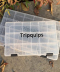 Durable 3600 Tackle Trays With Adjustable Removable Dividers BPA Free Plastic Fishing Storage Organizer Box Pack Of 4