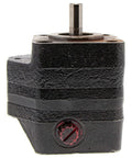 Close-up of Hydraulic Spreader Motor Replacement For Toro Lawn Equipment OEM Grade Part 135-9124, showcasing metal casing and shaft.