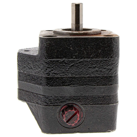 Close-up of Hydraulic Spreader Motor Replacement For Toro Lawn Equipment OEM Grade Part 135-9124, showcasing metal casing and shaft.