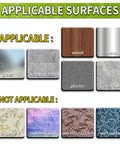 350 Pcs Double Sided Clear Adhesive Dots 0.8 Inch Removable Waterproof Mounting Putty For Posters And Photos No Trace Decoration surface compatibility chart.