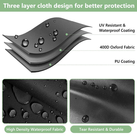 Three layer design of Heavy Duty Table Saw Cover Built To Handle Most Planer Machines With All Season Waterproof Oxford Cloth.