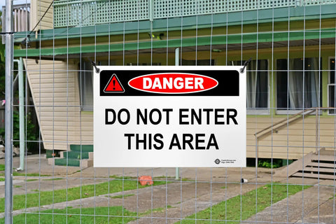 Danger Do Not Enter PVC Safety Sign With Grommets Built Tough For Indoor Outdoor Use Made In USA 10 X 7 Inches Weatherproof And Waterproof