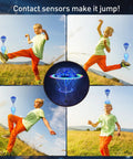 Child playing with Latest Dope Flying Toy With AI Motion Control And Contact Sensing Bounce Flip Flight Modes outdoors
