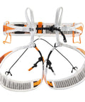Ultralight Mountaineering Harness With Openable Design For Ski Touring And Climbing Ultra Lightweight 100g Size Small In Orange White