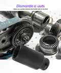 Shop Ready 30mm 12 Point Deep Well Impact Axle Nut Socket Engineered Tough For Quick Hub Lock Nut Pulling On Most Domestic Vehicles Without Giving You Heartburn, black chrome design.