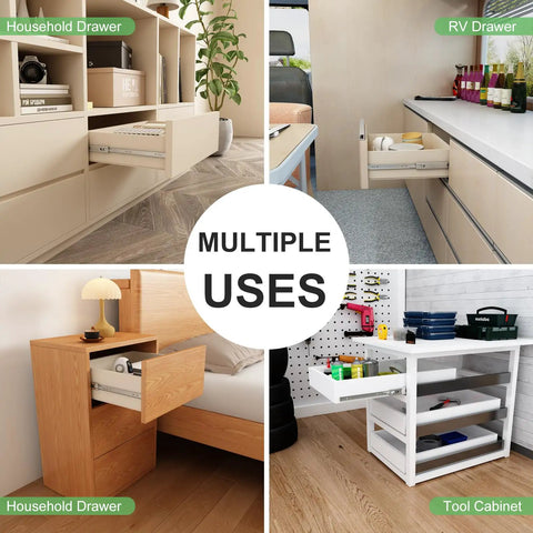 Slick Heavy Duty 12 Inch Stainless Steel Push To Open Drawer Slides Rustproof Waterproof Cabinet Tracks For Seamless Kitchen And Bathroom Storage Builds
