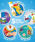 5 ways to play with USA Map With Reusable Stickers Wall Chart For Kids, includes map games and learning tools for ages 5 to 12