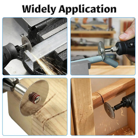 Pro Grade Mini Circular Saw Blade Set 7 Pcs HSS Cutting Discs for wood and metal cutting applications