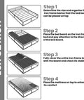 Steps to use the Straight Up Game Changer Queen Bunkie Board 60x80 Ultra Slim Bed Platform for mattress support.