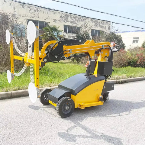 Bad Boy Heavy Duty Mobile Electric Vacuum Suction Cup Cart With Aluminum Frame For Glass Installation, showcasing suction cups and wheels.