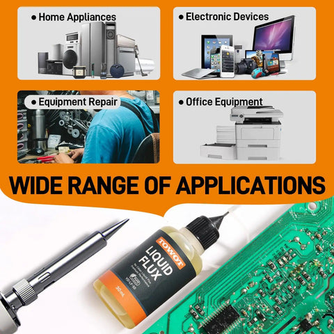 Liquid Solder Flux For Electronics No Clean 30ml Pro Grade Rosin Flux Lead Free Anti Corrosion for PCBs and device repair