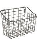 Straight Up Heavy Duty Wire Pegboard Wall Basket Rock Solid Metal Storage Bin For Garage Tools And Workshop Gear Super Handy Dual Mount Setup In Industrial Gray, 10.25x5.5x7in steel wire basket.