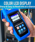 FPM-55 Pro Grade Fiber Optic Power Meter With USB Data Storage, 850-1650 Nm Range, color LCD display detail