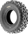 19x7-8 Knobby Tire For Go-Kart And Quad ATV Tubeless, 6 Ply, All Terrain Off Road Tire Built For Mud Sand And Rocks, side view