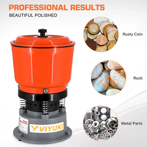 9Lb Vibratory Tumbler Polishing Machine For Rocks And Metal Parts Great For Rock Tumbling Jewelry Making And Craft Projects