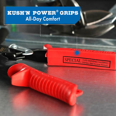Two Piece Offset Aviation Snips Set For Left And Right Cuts In Stainless Steel, Forged Blades, Ergonomic Comfort Grips, Heavy Duty Cutting Shears Built For Long, Clean Cuts And Tight Curves