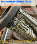 Heavy Duty 304 Stainless Steel Cable Ties 50 Pack 8 Inch Metal Zip Ties For Exhaust Auto Repair Fencing 450 Lb Tensile Strength Heat Resistant Built Like A Tank Rock Solid Hardware securing exhaust component clearly.
