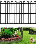 Keep Pups From Digging With This No Dig Animal Barrier Fence 25 Panels 32In Tall By 49Ft Long Rustproof Metal Stakes in garden