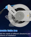 Heavy Duty 100 Ft Retractable Pressure Washer Hose Reel With Auto Rewind One Quarter Inch Hose Wall Mounted 3600 PSI Compatible