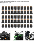 Tough As Nails 50 Pack M6X0.8MM Motorcycle Windscreen Well Nuts, set of rubber fasteners with brass insert for ATVs and dirt bikes.