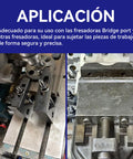 Hold Down Clamp Clamping Complete Set Kit For Bridgeport Mill Machine Featuring Durable Tool Steel Construction in use.