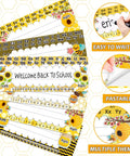 Flat Name Plates With Alphabet And Numbers 72 Pack Self Adhesive Name Tags for classroom bulletin boards and office use.