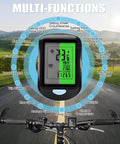 Wireless Bike Computer For Road And Mountain Bikes With A 2.9 Inch LCD Backlit Screen Waterproof Cycling Gauge Display