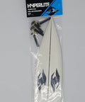 Yellow 0.8 A Wing Fin Kit Two Pack For Wakeboards And Watersports, with screws, in packaging
