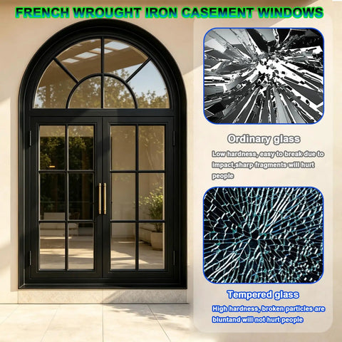 Sleek Double Arch Egress Window Offering Bulletproof Aluminum Construction For Garden Sheds Delivering Loads Of Natural Daylight Through Thermally Rated Insulated Glass Panels No Fuss Mounting Process.