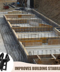 200 Pieces Rebar Chairs Plastic Heavy Duty Spacers For Concrete Forming Fits Bar Sizes 3 To 5 used in foundation formwork