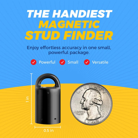 Magnetic Wall Stud Locator For Quick Hidden Stud Find And Wood Locator Compact Handy One Handed Behind Wall Finder Framing Tool With Mountable Wall Scanner For Drywall And Masonry Surfaces