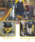 Direct Replacement Shop Vac Hose 1-7/8 Inch For 6-10 Gallon Wet Dry Vac Fits Standard Attachments attached to vacuum