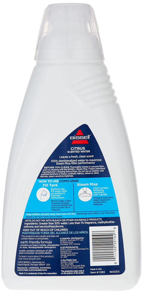 Fill Your Steam Mop Up Now And Watch Those Floors Shine Real Fast With This Premium Demineralized Refill Sporting A Bold Citrus Kick 32 Oz bottle
