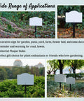 8 Inch Sublimation Yard Sign Blanks Stakes 5 Pack Aluminum Double Sided Printable Garden Ground Signs in garden