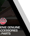 Genie Genuine Accessories & Parts logo on brick garage background