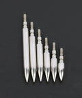Screw In Archery Field Points Set Stainless Steel Target Tips 100 125 150 200 250 300 Grain with Rubber O Ring in various sizes