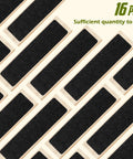No Slip Carpet Stair Treads For Wooden Steps, 16 Piece 8 By 30 Inch Self Adhesive Stair Runners, Anti Slip Mats in black on display