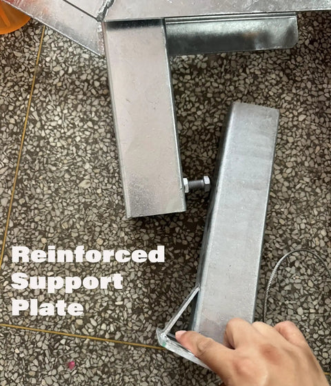 Reinforced support plate for Six Level Adjustable Boat Trailer Winch Stand With 17.3 To 22.0 Inch Post Range
