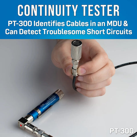 8 Piece Coax Cable Tool Kit With Fixed Compression F Connectors For RG6 RG11 And More Includes UST 125 Stripper PT-300 detail