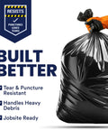 55 Gallon Heavy Duty Contractor Bags 4 Mil Puncture And Tear Resistant Trash Liners 38 X 58 Inch Built For Rough Jobs