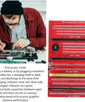 No Sweat 4 In 1 Pro Ram Diagnostic Tester Card For DDR3 DDR4 DDR5 UDIMM RDIMM, showing dual power mode in use.