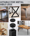 Fourteen Pack Furniture Leveling Feet Set With One Quarter Inch Thread, Adjustable Levelers for metal table legs, offices or homes