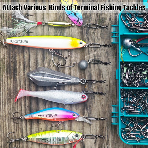Fast Change Fishing Clips Set With Barrel Swivels And Quick Release Clips Snaps Ez Clip Tackle For Easy Lure Attachment