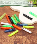Dope Plastic Arrow Nocks Replacement Set 12 Pack For DIY Hunting And Target Shooting Fits Compound And Recurve Bows 6.2mm ID