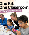 Kids and adults using Rocket Launcher STEM Kit For 3D Pens Not Included Hands-On Physics And Engineering Projects For Kids Ages 8 To 12